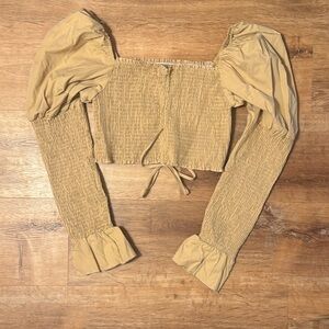 Elegant Tan Women's Top